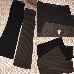 Black Express // Brown Check it out pants SIZE M👖